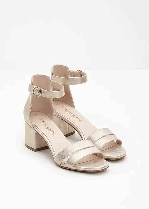 Sandali con tacco a blocco, bonprix