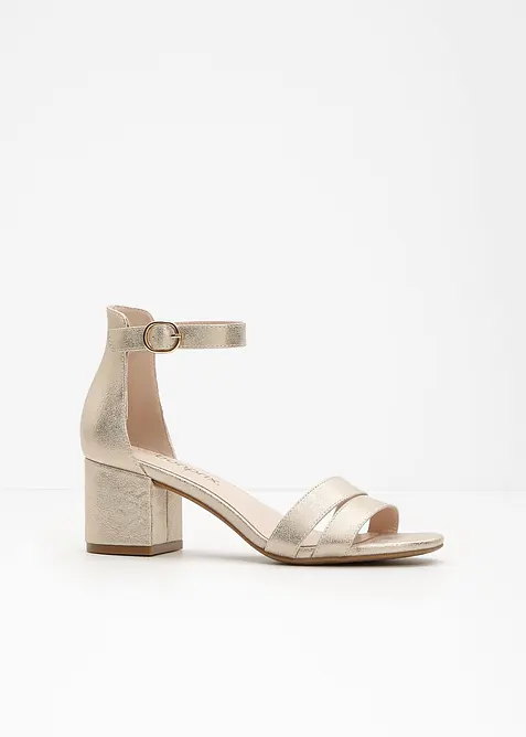 Sandali con tacco a blocco, bonprix