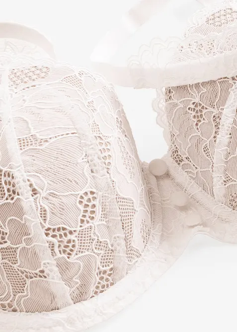 Reggiseno a balconcino in pizzo raffinato, bonprix