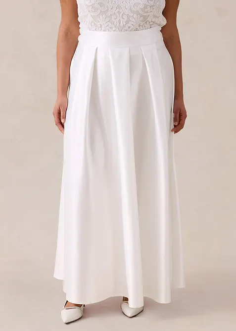 Gonna lunga in satin lucido, bonprix