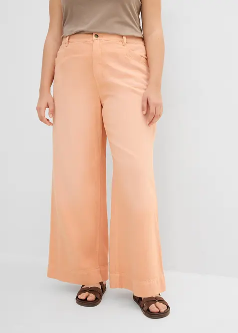 Jeans wide leg, vita alta, bonprix