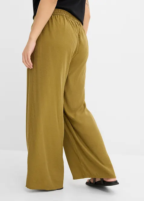 Pantaloni a palazzo in misto viscosa, bonprix