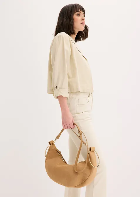 Borsa a tracolla con manici ad anello di metallo, bonprix