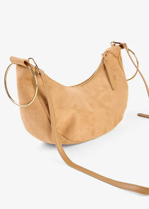 Borsa a tracolla con manici ad anello di metallo, bonprix