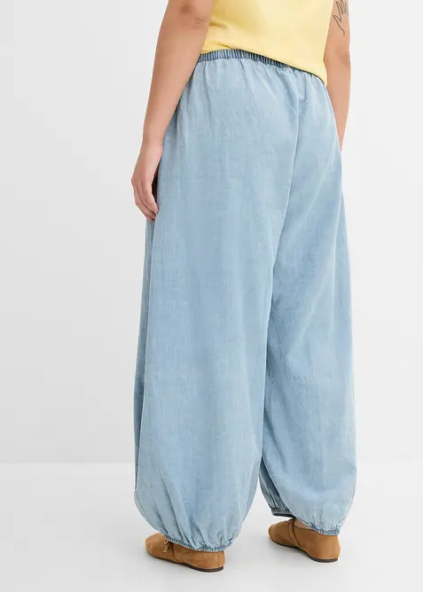 Pantaloni alla turca in misto lino leggero, bonprix