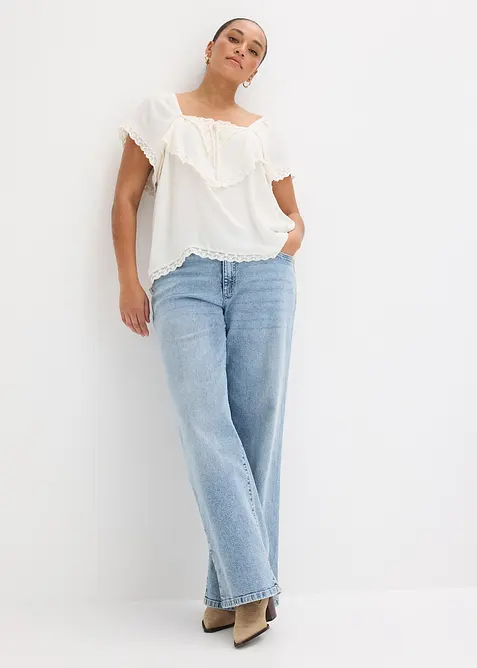 Maglia in cr&ecirc;pe leggero, bonprix