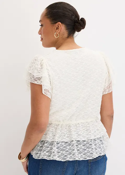 Maglia corta in pizzo, bonprix