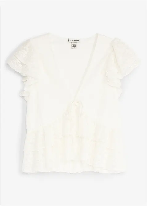 Maglia corta in pizzo, bonprix