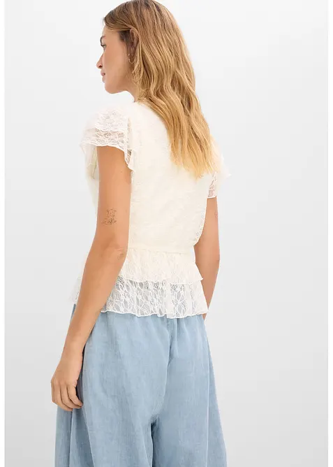 Maglia corta in pizzo, bonprix