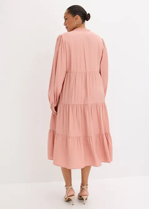 Abito midi in misto viscosa morbido, bonprix