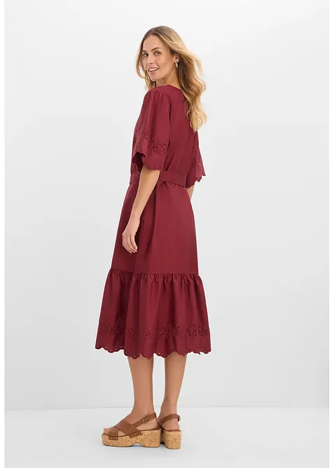 Abito midi in puro cotone, bonprix