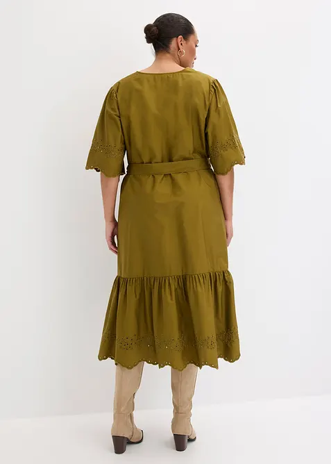 Abito midi in puro cotone, bonprix