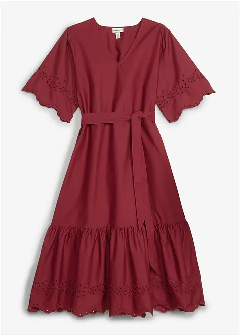 Abito midi in puro cotone, bonprix