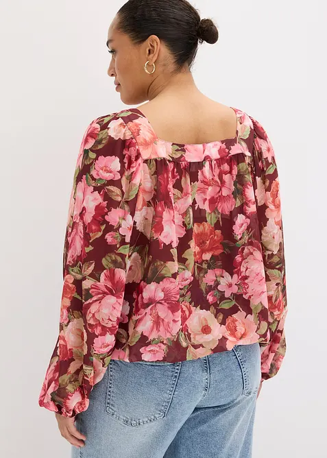 Blusa con fondo a palloncino, bonprix