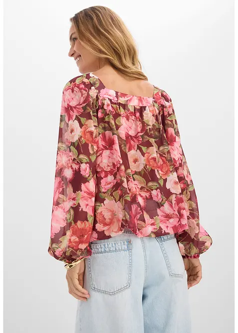 Blusa con fondo a palloncino, bonprix