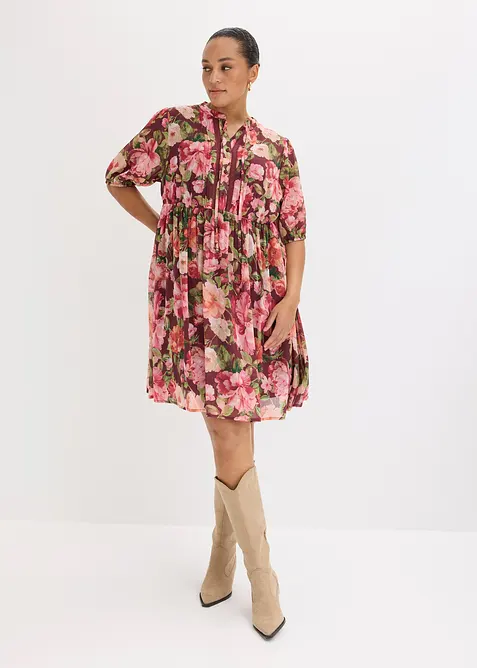 Abito tunica con pizzo, bonprix