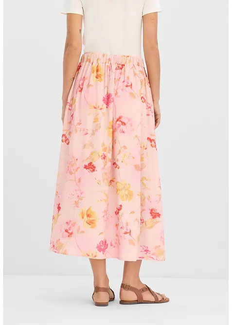 Gonna lunga in cr&ecirc;pe leggero, bonprix