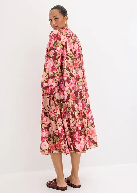 Abito midi in misto viscosa fluido, bonprix