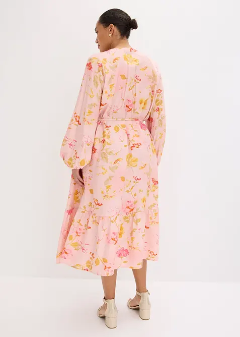 Abito midi in misto viscosa morbido, bonprix