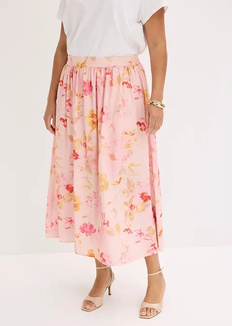 Gonna lunga in cr&ecirc;pe leggero, bonprix