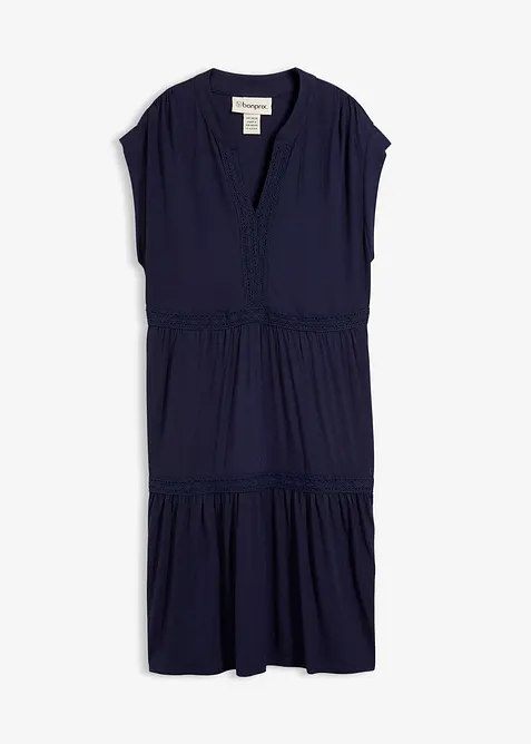 Abito tunica in misto viscosa morbido, bonprix