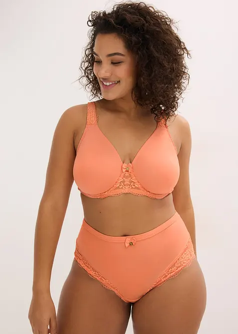 Culotte a vita alta con pizzo delicato, bonprix
