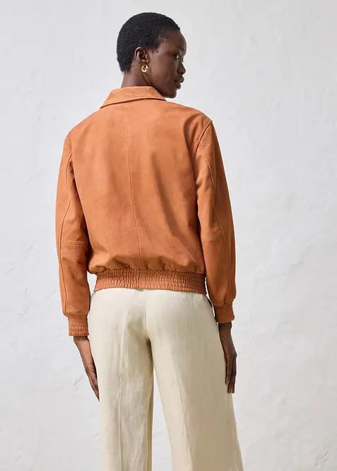 Bomber in pelle scamosciata, bonprix