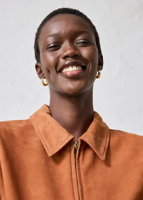 Bomber in pelle scamosciata, bonprix