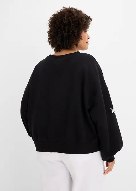 Felpa oversize in puro cotone biologico, bonprix