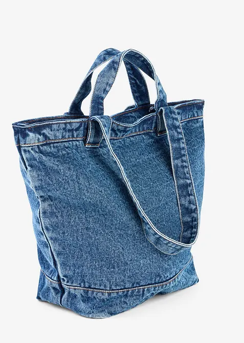 Borsa shopper in denim, bonprix