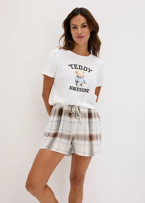 Pigiama estivo in puro cotone, bonprix