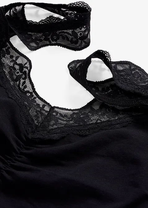 Camicia da notte con spalline di pizzo, bonprix