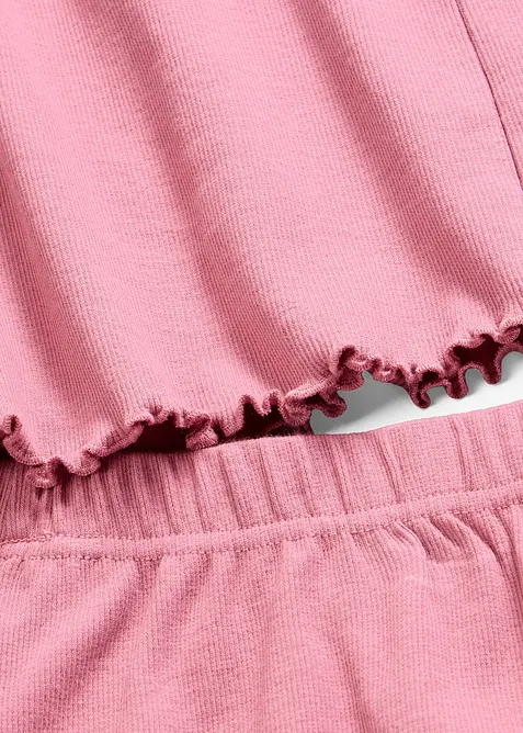 Pigiama estivo a costine morbide, bonprix