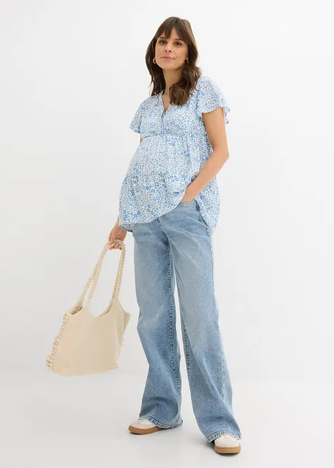 Blusa pr&eacute;maman / da allattamento 2 in 1 in viscosa fluida, bonprix