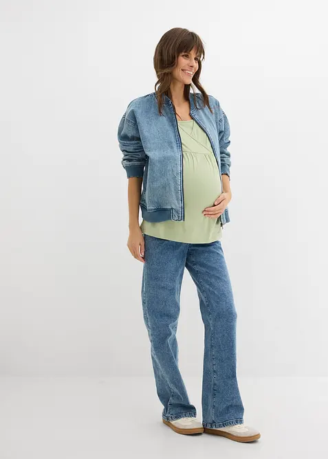 Maglia 2 in 1 pr&eacute;maman / da allattamento in cotone biologico, bonprix