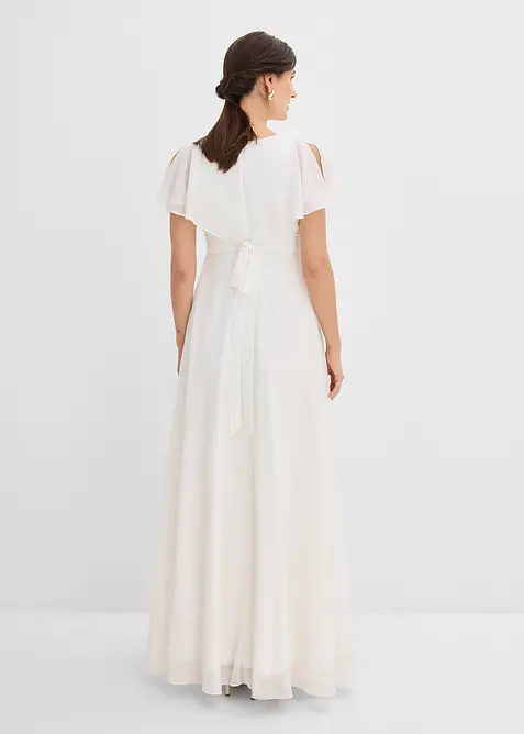 Abito da sposa pr&eacute;maman in chiffon con funzione allattamento, bonprix