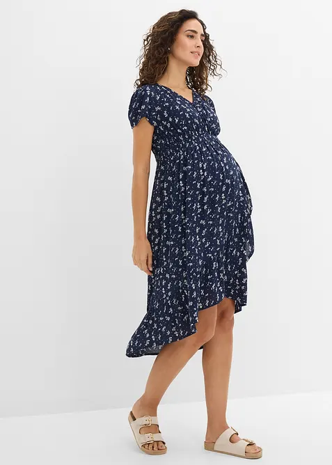 Abito pr&eacute;maman / da allattamento 2 in 1 in cr&ecirc;pe di viscosa, bonprix