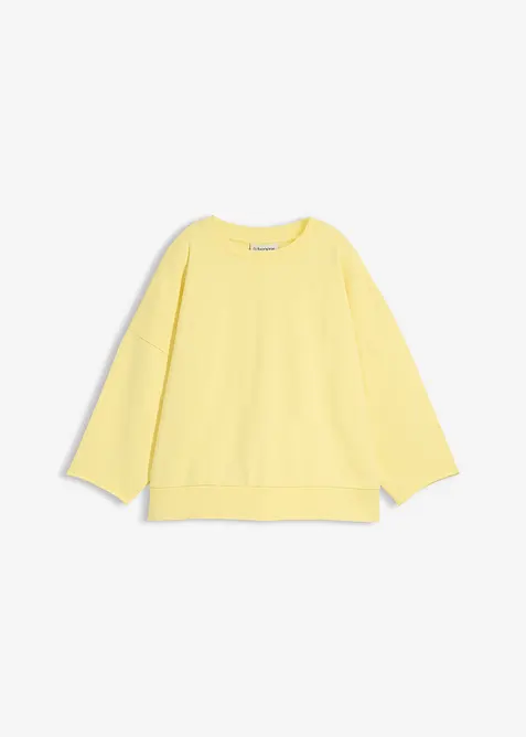Felpa oversize in misto cotone, bonprix