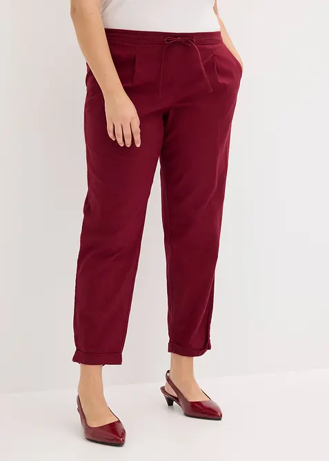 Pantaloni in misto lino, bonprix
