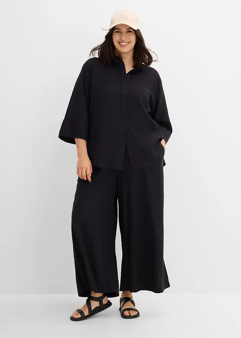 Camicia in misto lino fresco, bonprix