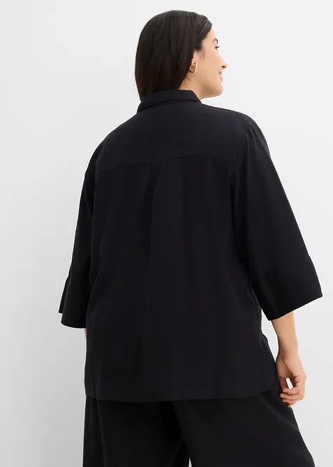 Camicia in misto lino fresco, bonprix