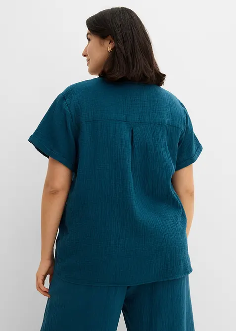 Maglia lunga in soffice mussola, bonprix