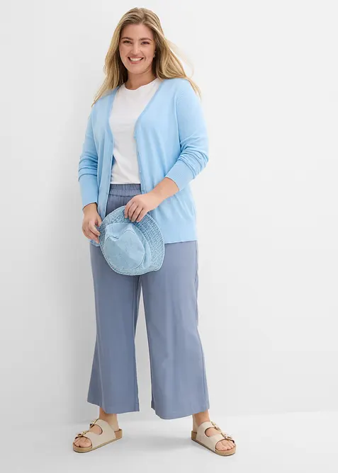 Cardigan in filato fine con bottoni, bonprix