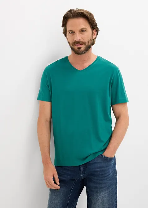 T-shirt con scollo a V (pacco da 3), bonprix