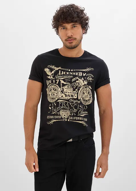 T-shirt in puro cotone, bonprix