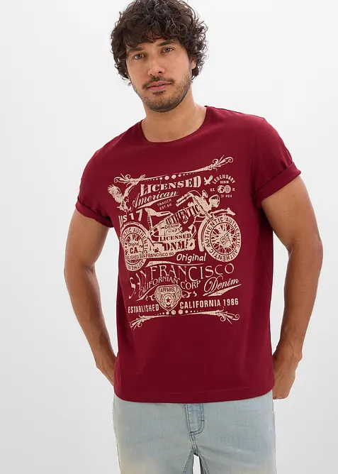 T-shirt in puro cotone, bonprix