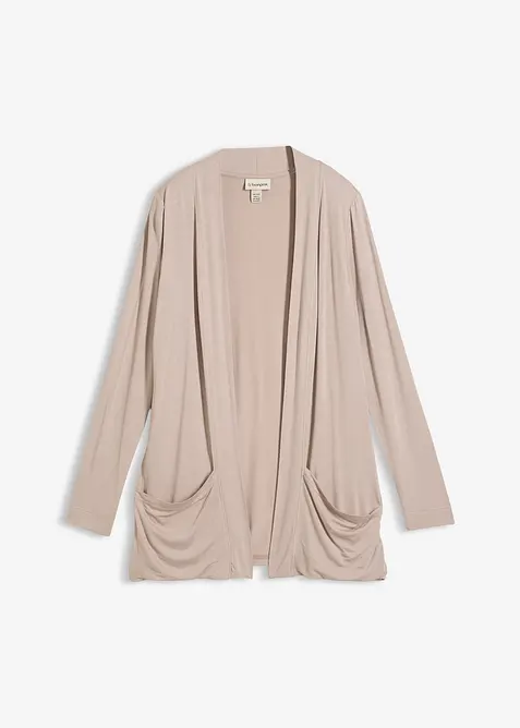 Cardigan in maglina di misto viscosa, bonprix