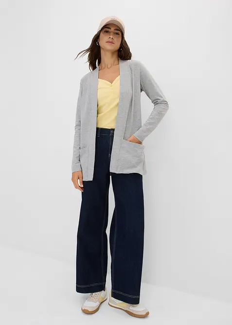 Cardigan in maglina di misto viscosa, bonprix