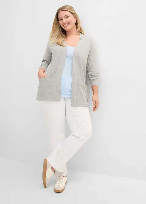 Cardigan in maglina di misto viscosa, bonprix