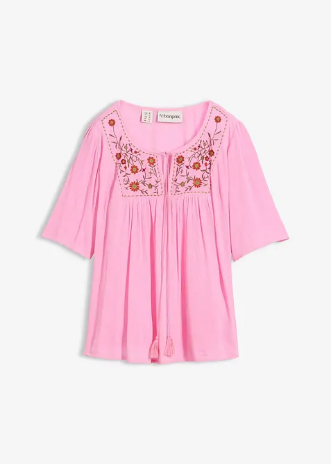 Tunica in morbida viscosa crinkle, bonprix